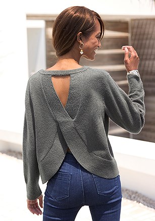 Cross Back Sweater product image (X36411.OL.1G)