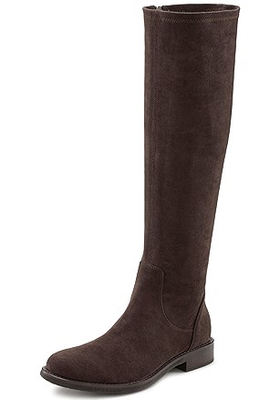 Faux Suede Tall Boots product image (X60371.BR.1)