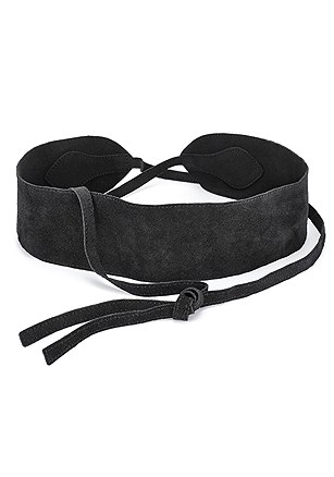 Wide Suede Belt product image (X63059.BK.1)