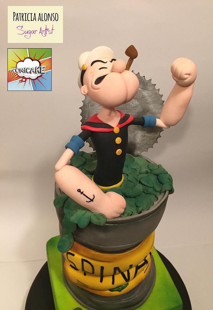 Popeye Cake for  Comicake Collaboration