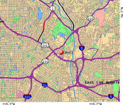 Zip Code Map Of Los Angeles City - United States Map