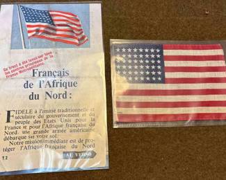 Operation Torch Flyer  US Pocket Flag