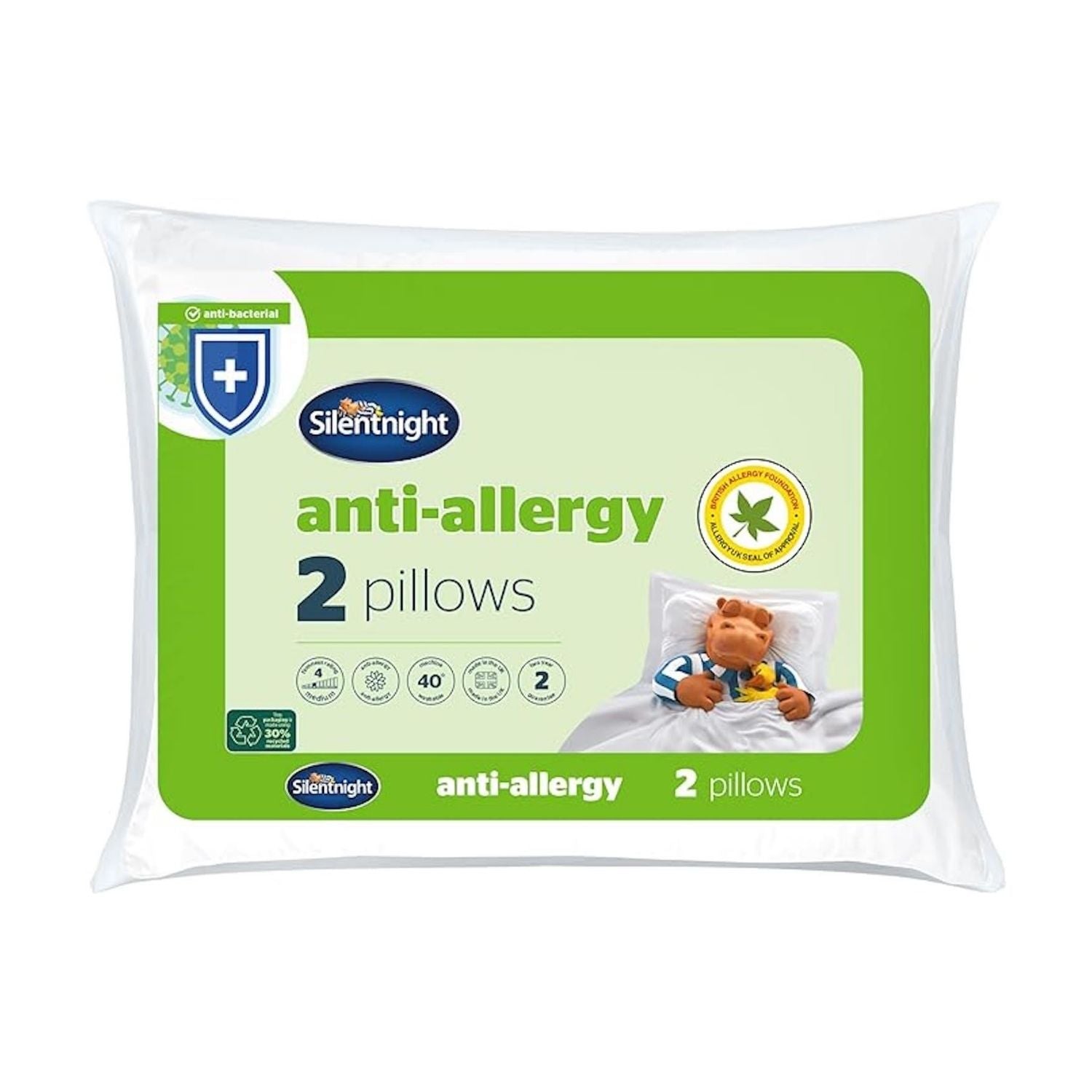 Silentnight Anti-Allergy Pillow - Pack of 2