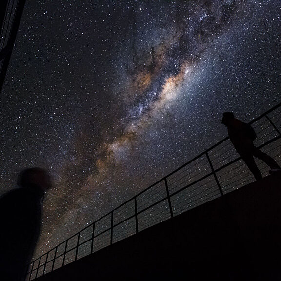 Milky way above eso