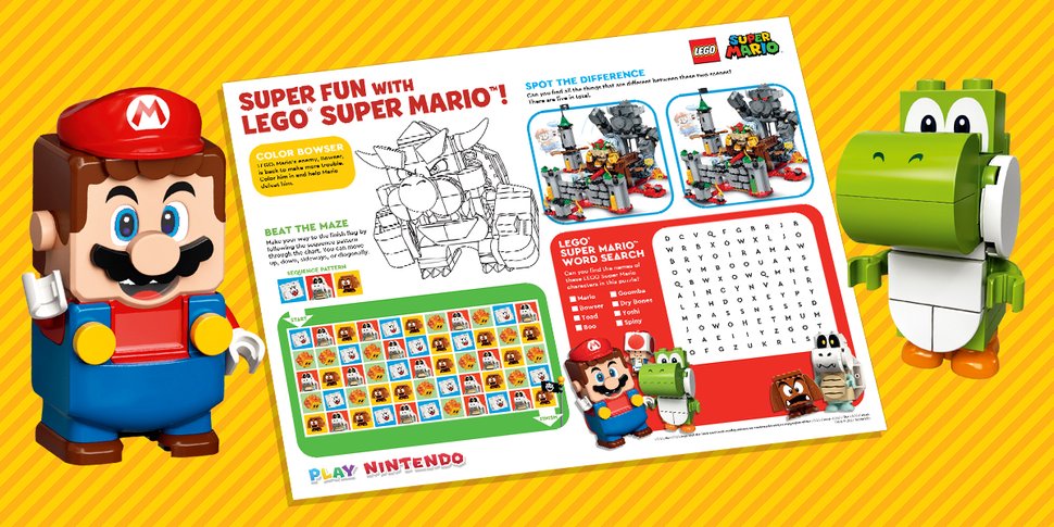 Download & Print this LEGO® Super Mario™ Activity Sheet - Play Nintendo.