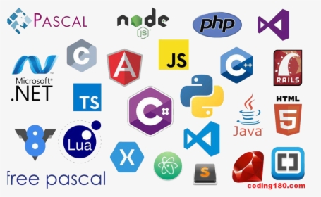 Programming Languages And Logos Drawings