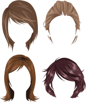 Hair wig PNG