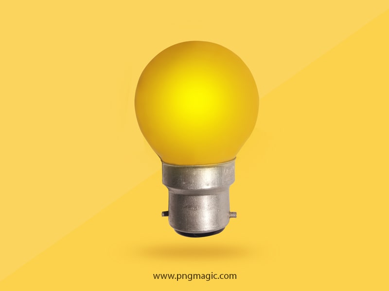 led light bulb yellow