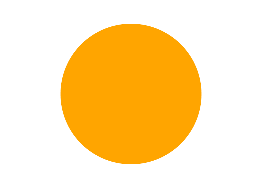 orange solid circle png image