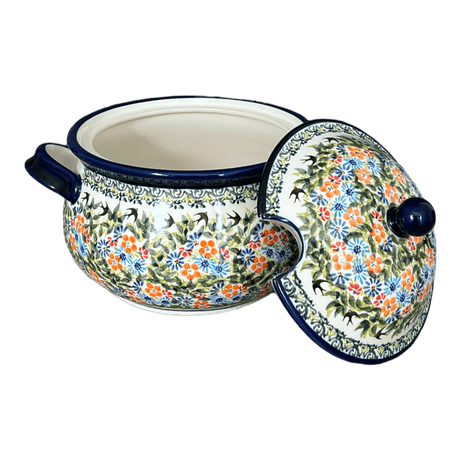 Soup Tureen, 3 Liter in "Floral Swallows" by Zaklady | Y1004-DU182