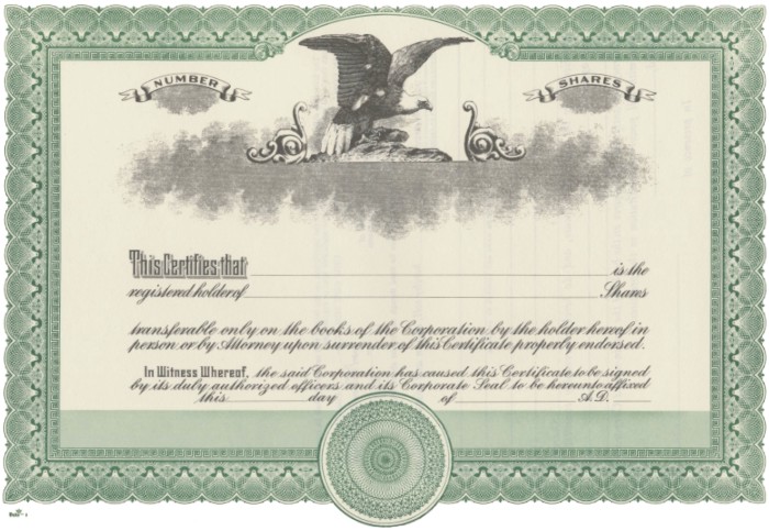 Duke 2 Stock Certificates