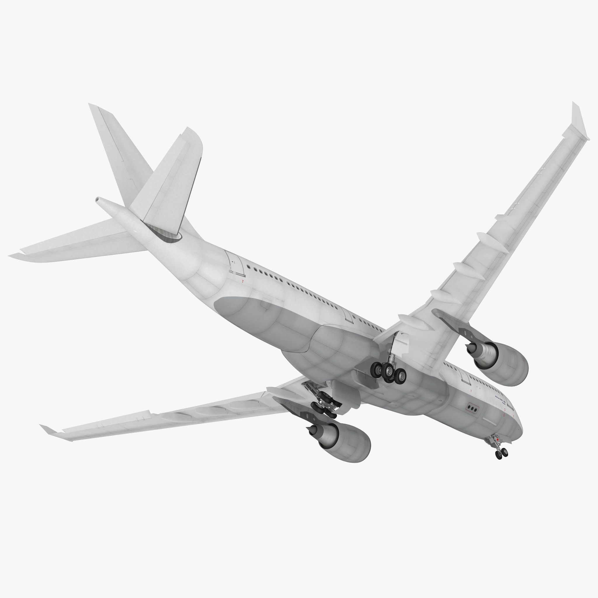 Jet Airliner Airbus A330 200 Generic Rigged 3D Model $199 - .max - Free3D