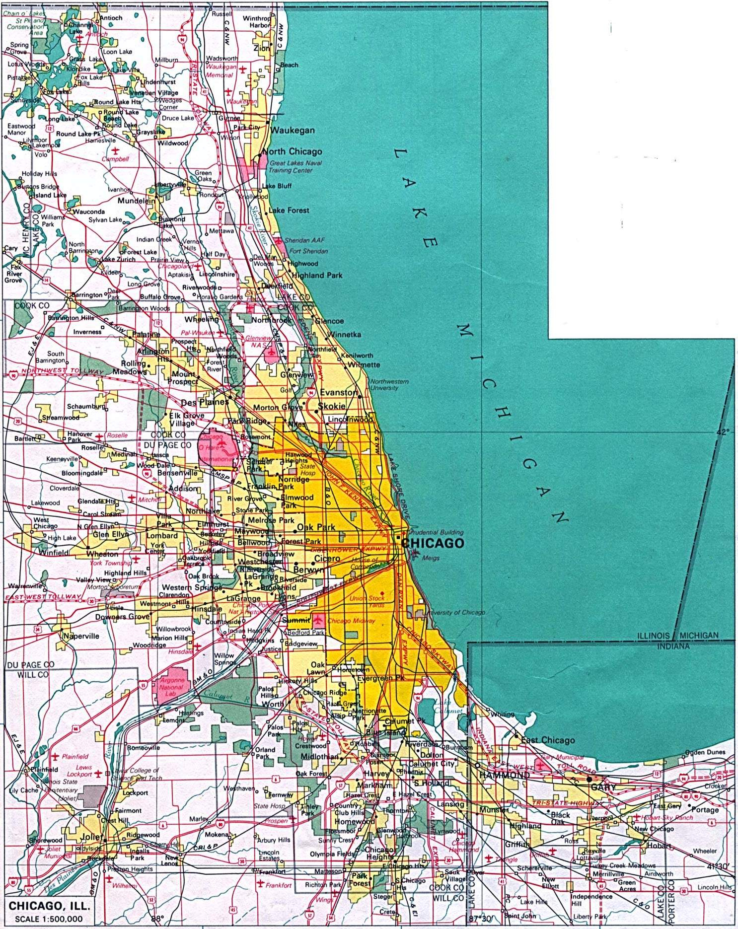 Printable Chicago Map