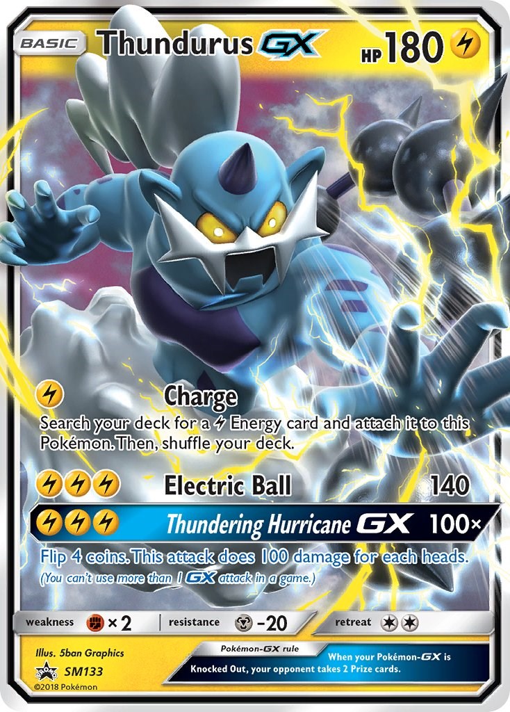 Thundurus GX - SM133 - SM Promos - Pokemon