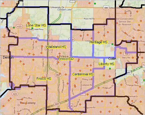 Frisco ISD Texas School Attendance Zone Demographics