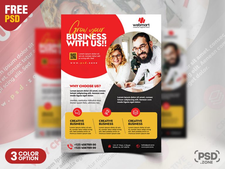 Stylish Corporate Flyer Design Psd Template Psd Zone - Vrogue