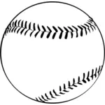 Vector image of baseball ball