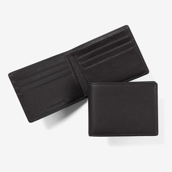 Leatherology Black Onyx Men’s Thin Bifold Wallet