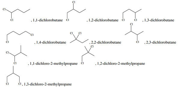 C4h9cl Isomers Structure