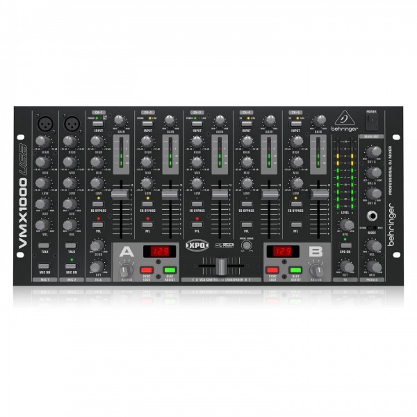 Behringer Pro VMX1000USB Professional 7-Channel Rack-Mount DJ Mixer