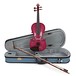 Stentor Harlequin Violín Set, Raspberry Pink, 4/4