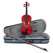 Stentor Harlequin Violín Set, Cherry Red, 4/4