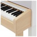 G4M High Top Upright Piano, Maple & White