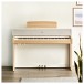 G4M High Top Upright Piano, Maple & White