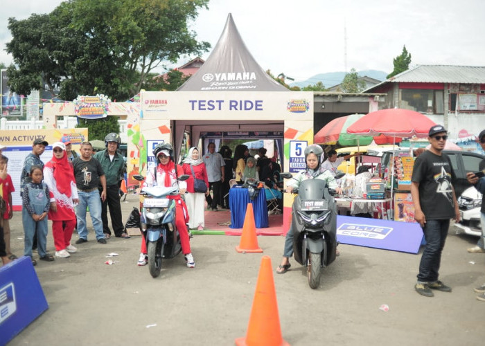 Generasi 125 Yamaha Ajak Warga Cianjur Melangkah Semakin Di Depan dalam Event Yamaha Grebek Pasar Rame