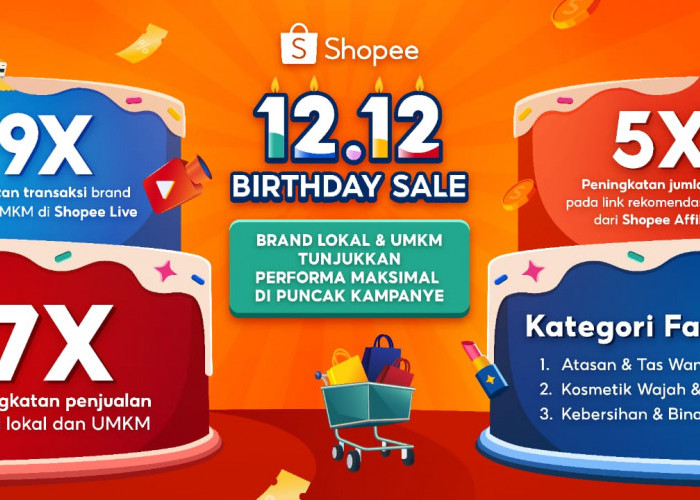 Shopee 12.12 Birthday Sale: Brand Lokal dan UMKM Catatkan Peningkatan Penjualan Hingga 7 Kali Lipat! 