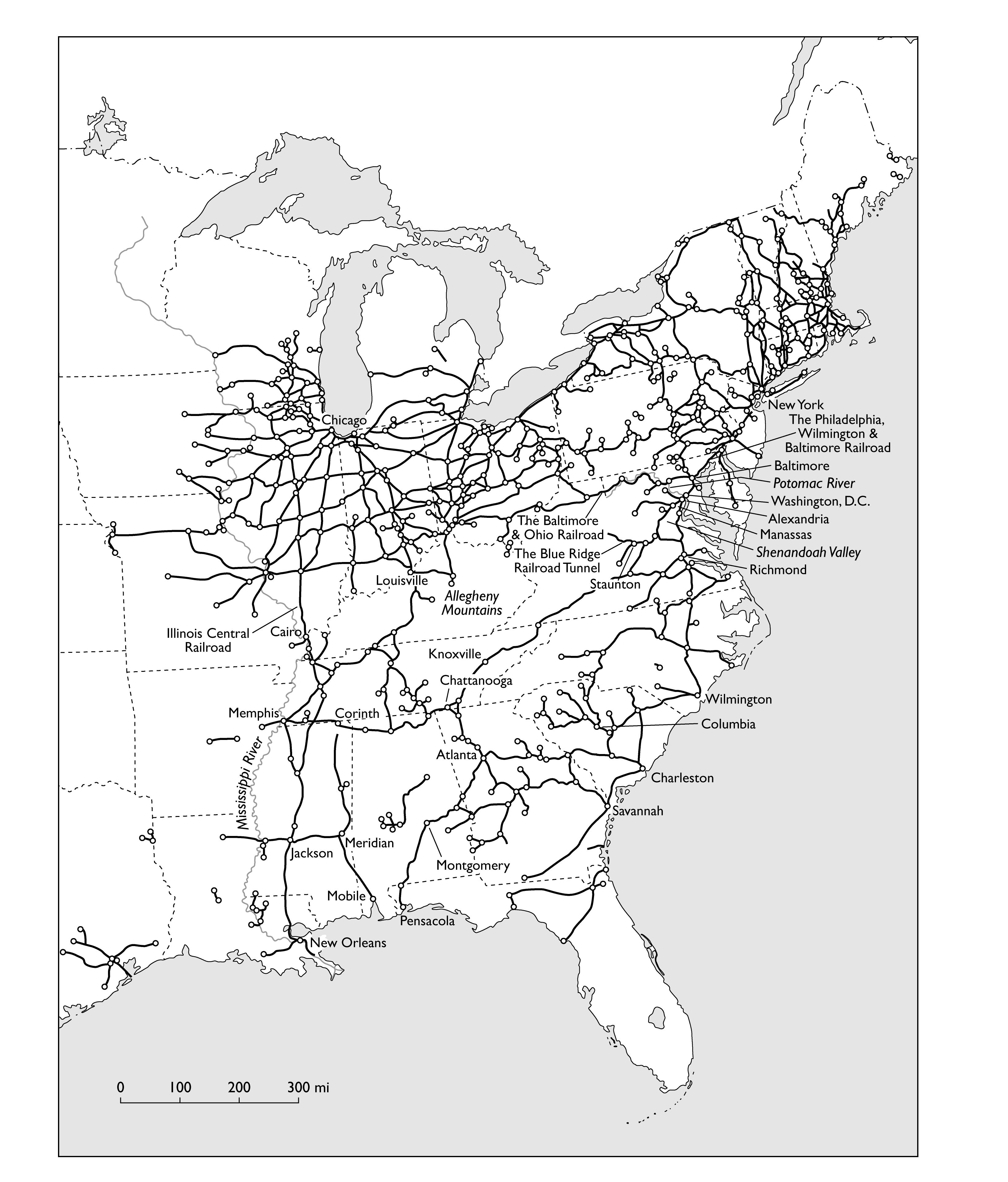 American Railroad Map