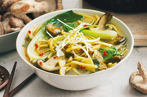 Try our vegetarian version of this classic Japanese dish with our easy mushroom ramen recipe that's ready in just 30 minutes.