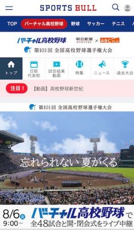 甲子園をネット・アプリ中継で見るには？