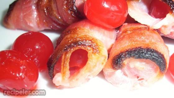 Bacon Wrapped Cherries