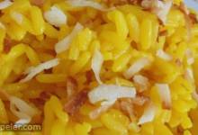 Toasted Coconut Yellow Rice for Rice Cookers