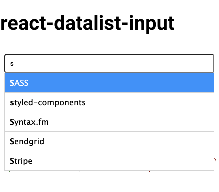 react-datalist-input