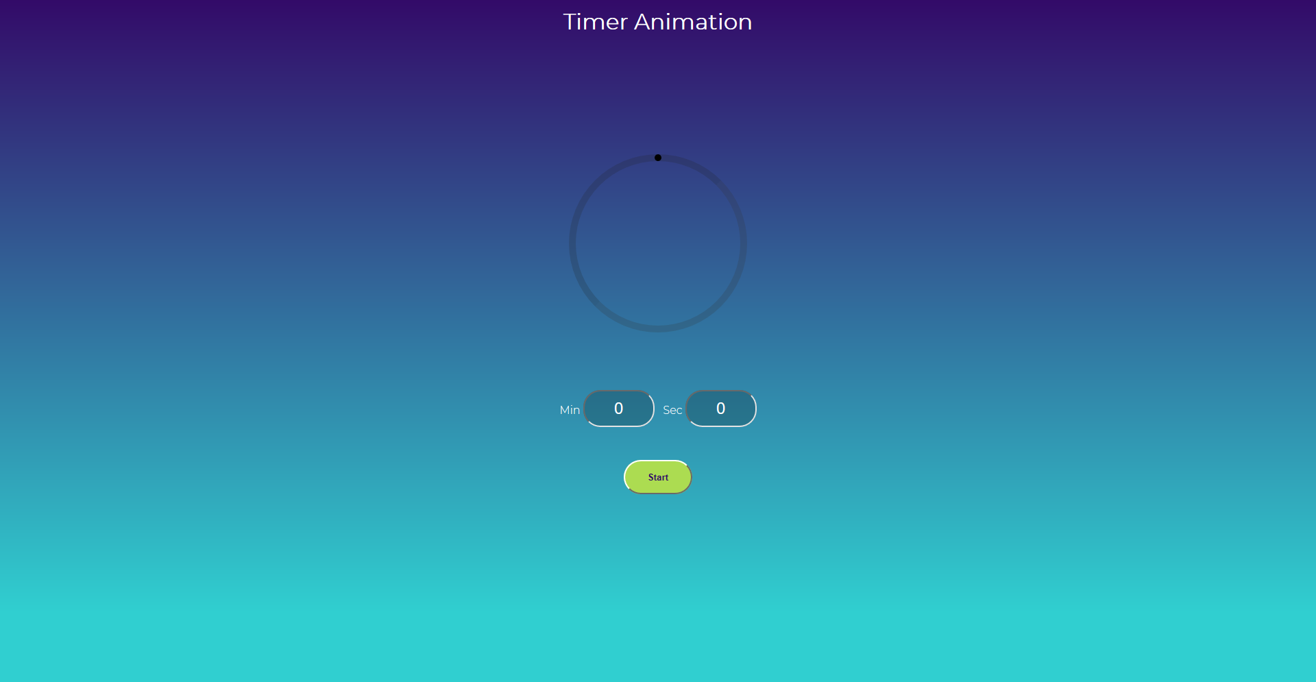 Timer-Animation