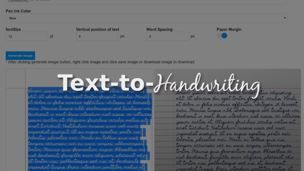 text-to-handwriting