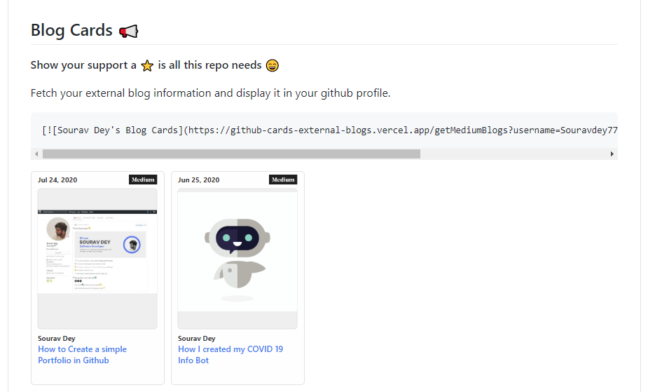 Github-Cards-External-Blogs