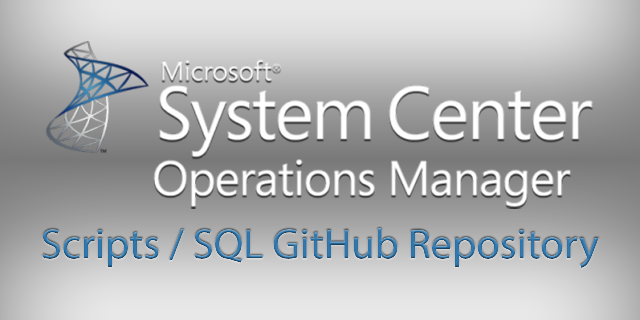SCOM-Scripts-and-SQL