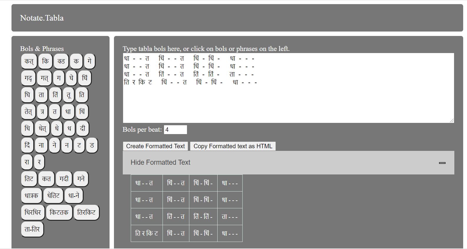 tabla-notation