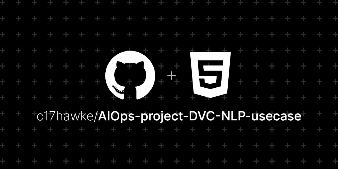AIOps-project-DVC-NLP-usecase