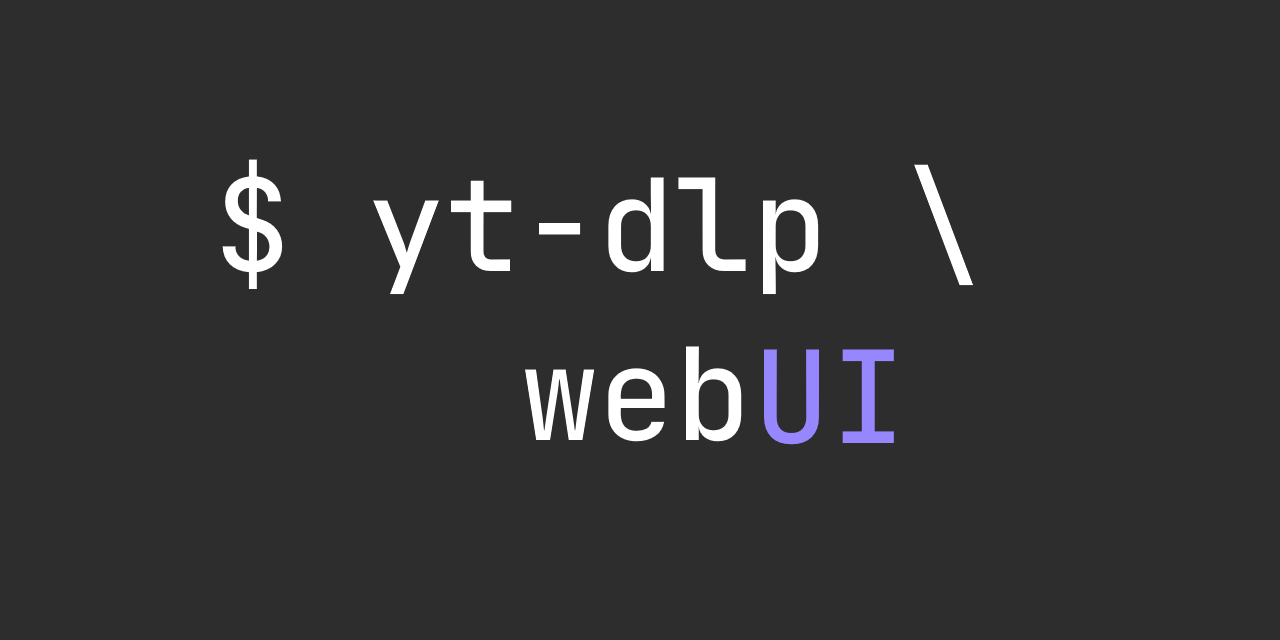 yt-dlp-web-ui