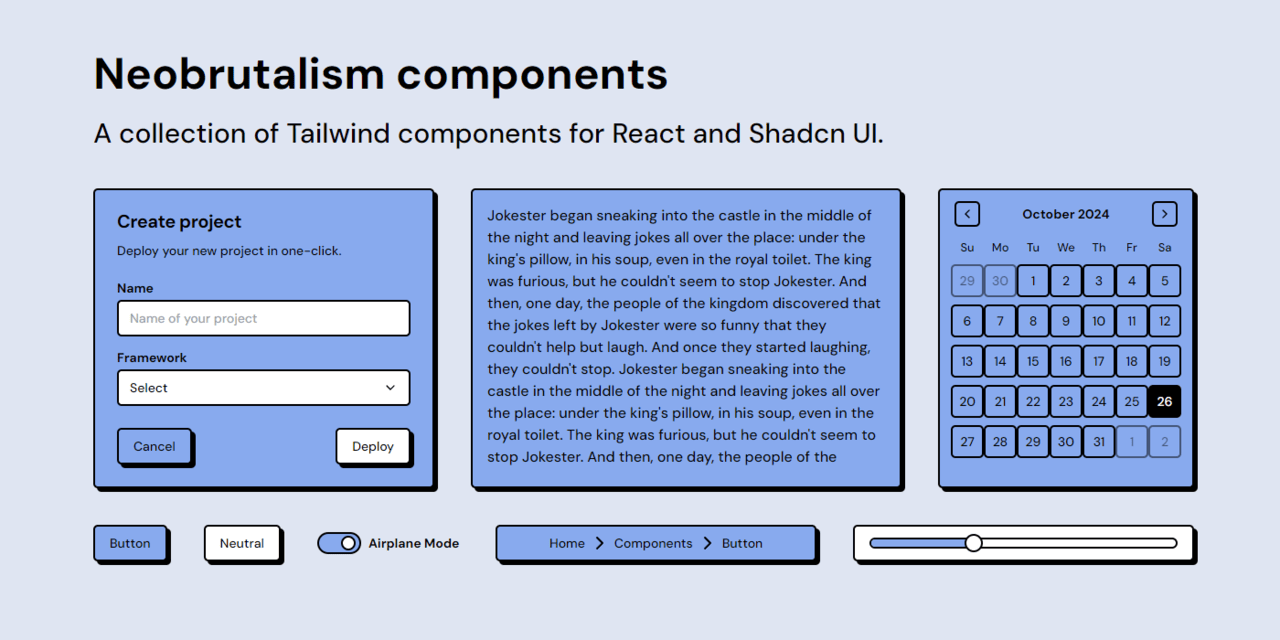 neobrutalism-components