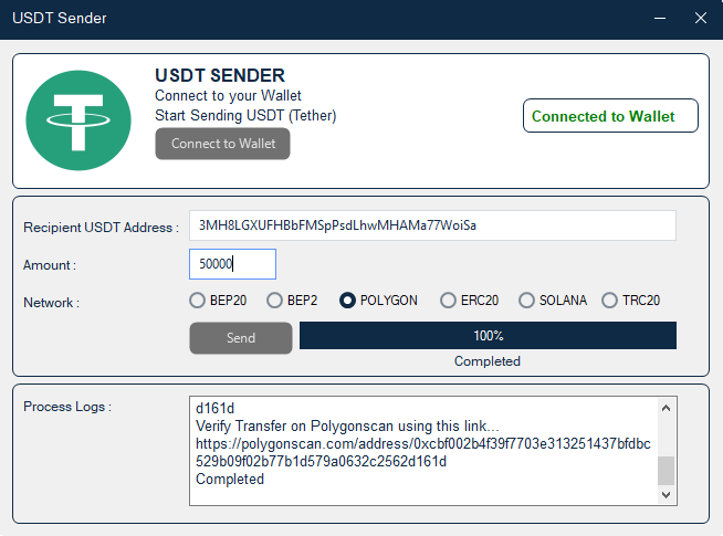 Flash-USDT-Sender