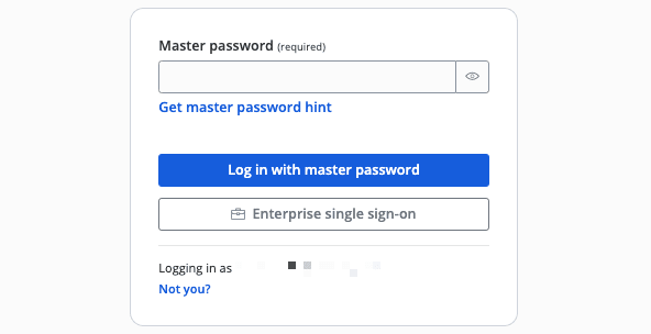 Enterprise single sign on en hoofdwachtwoord 