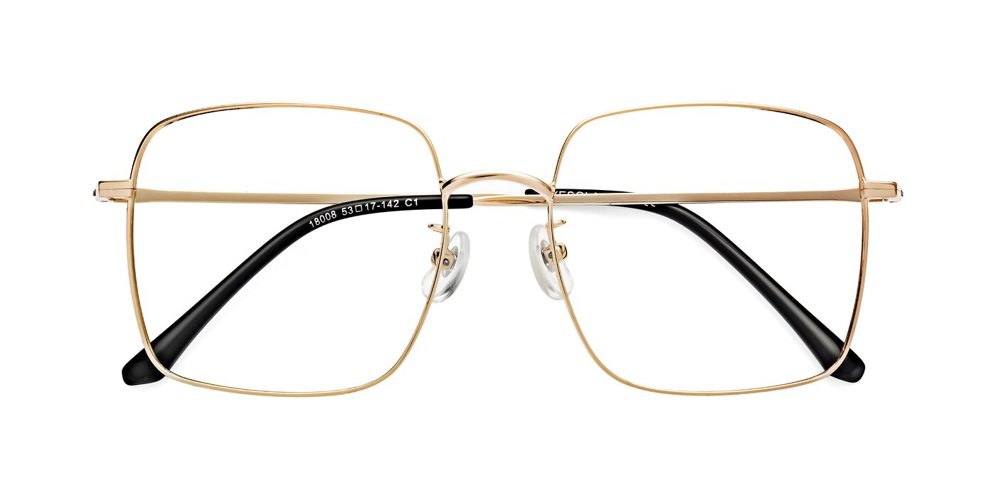 Billie - Gold Eyeglasses