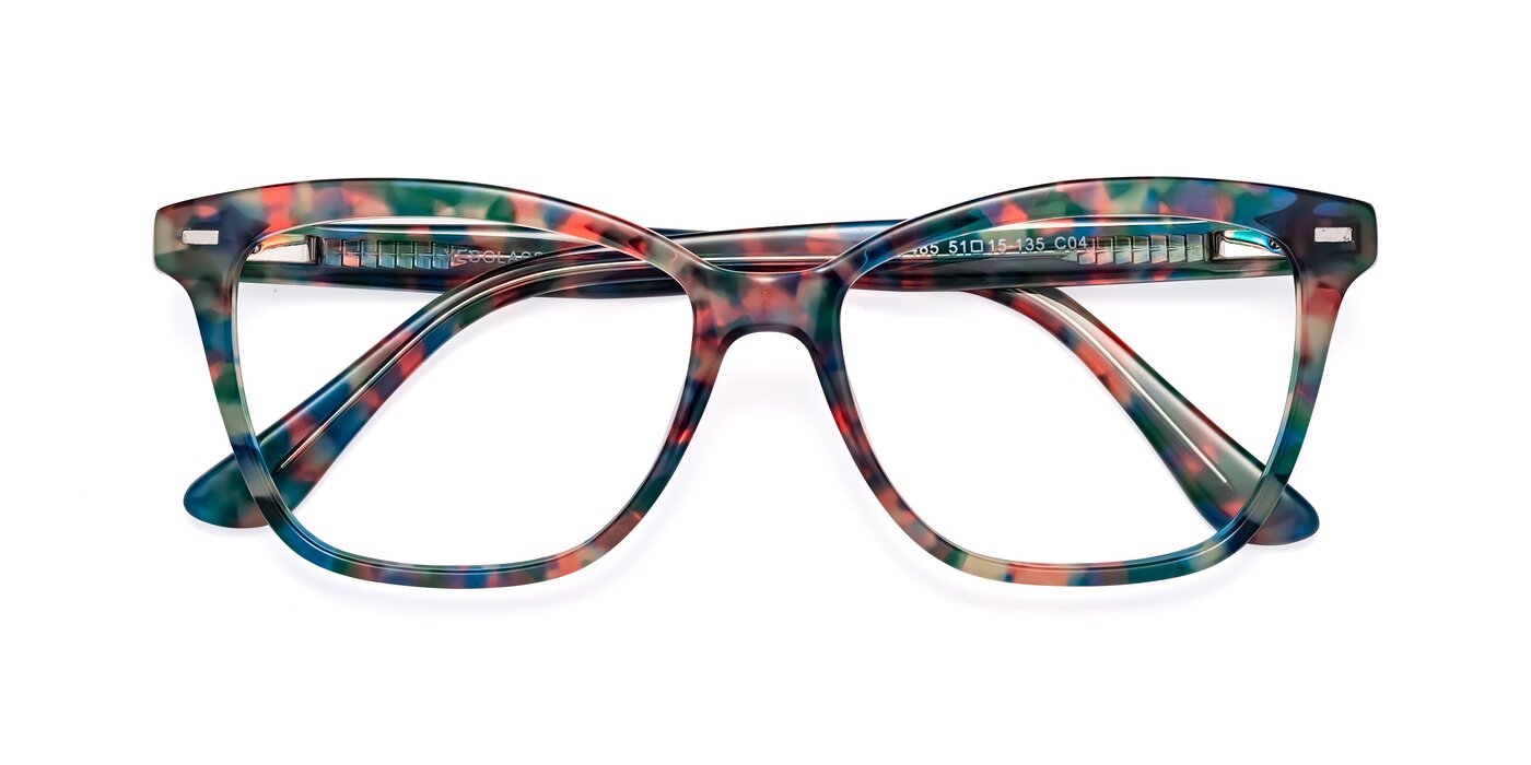 17485 - Floral Tortoise Eyeglasses