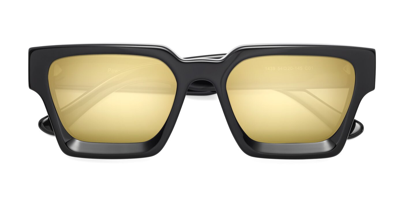 Powers - Black Flash Mirrored Sunglasses