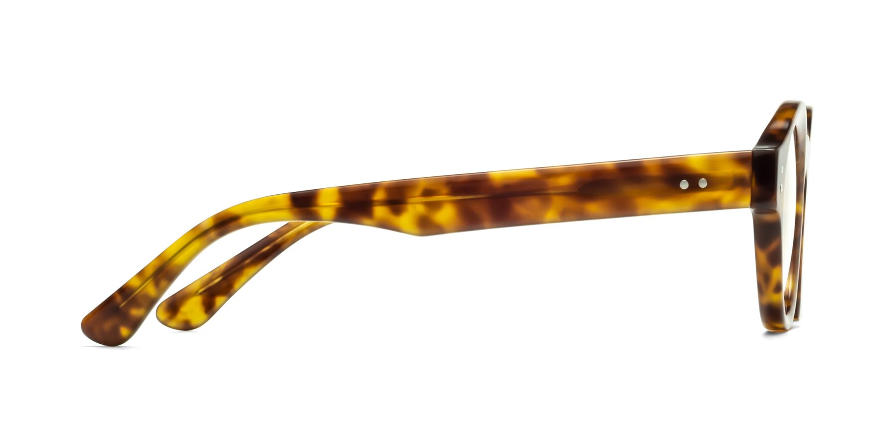 Side of Pine in Tortoise with Clear Eyeglass Lenses